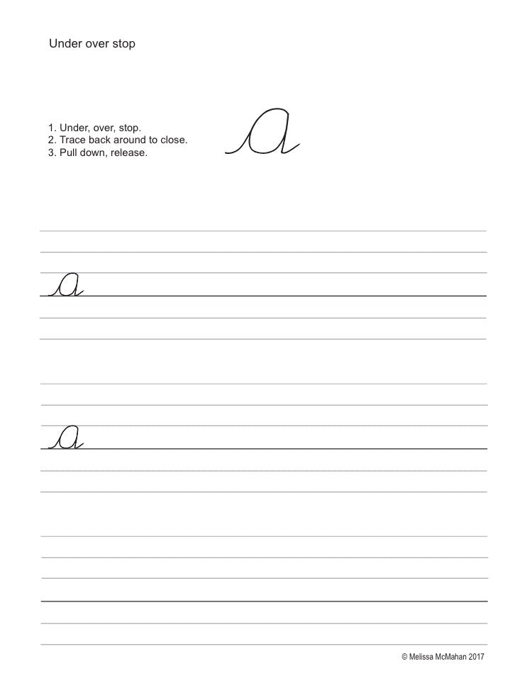 A-Z Handwriting Pages